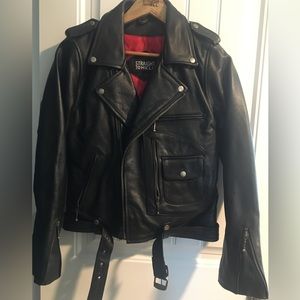 Straight to hell leather jacket